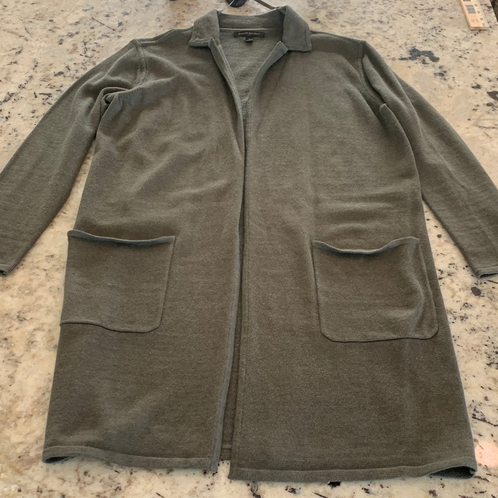 Banana Republic Sage Green Knit Cardigan